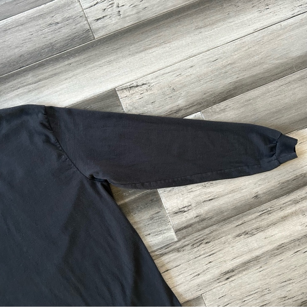 💸 5/20 Cherokee Long Sleeve Longline Black T-Shirt Oversized Tee Unisex - Picture 5 of 10